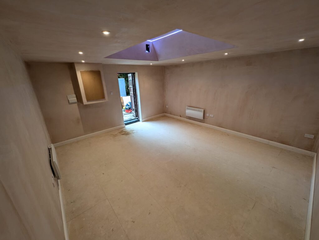 skimming and re-plastering